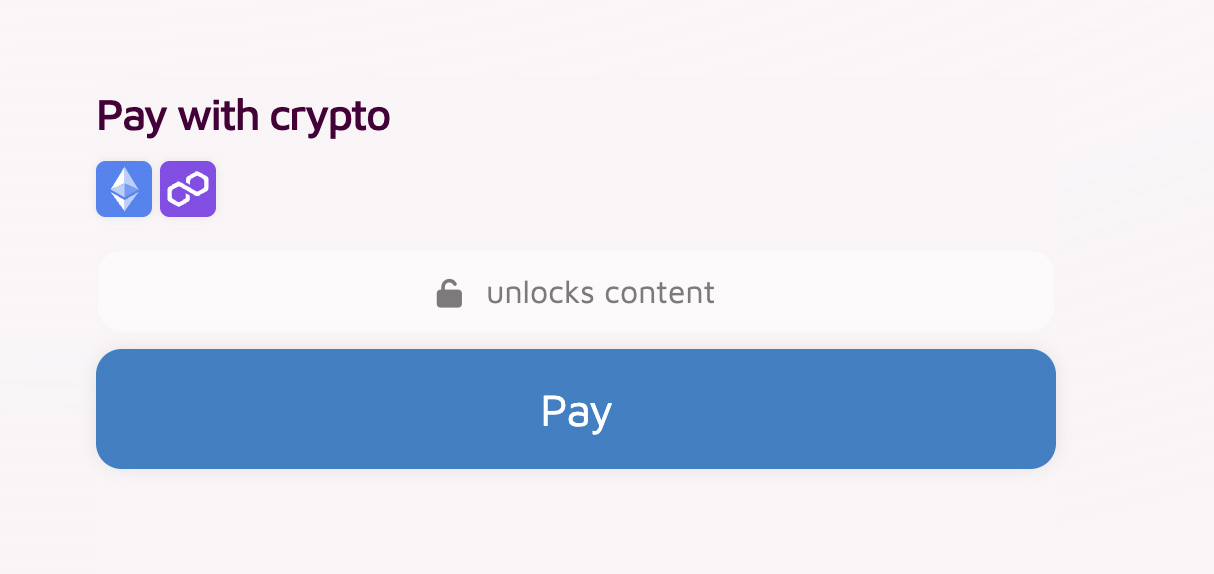 Unlock content display before payment